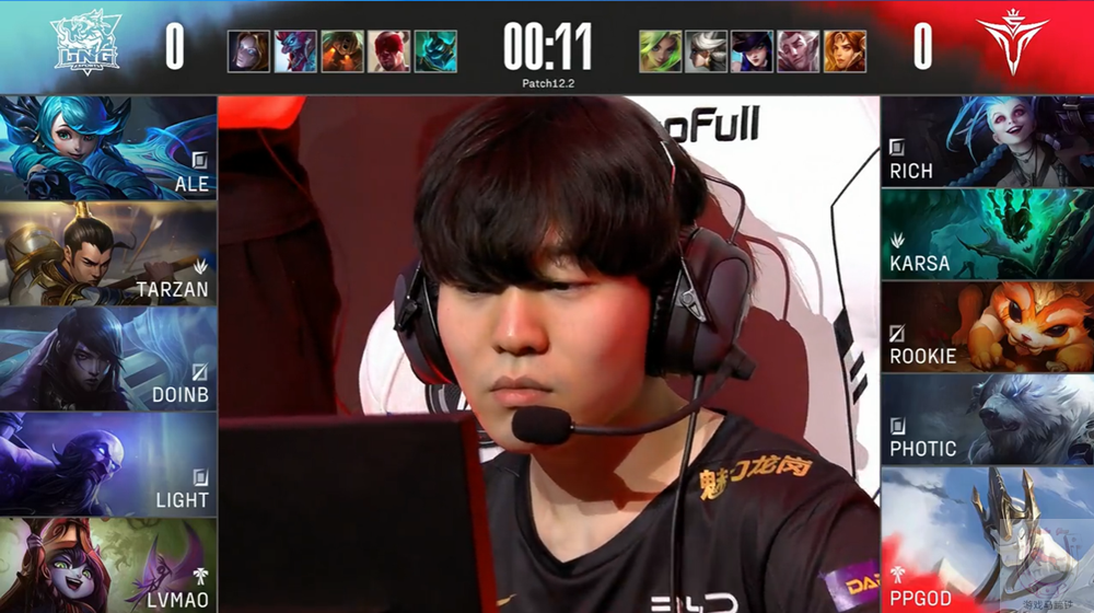 100T险胜TES，Tarzan打出惊人五杀小组赛2:1（上海）